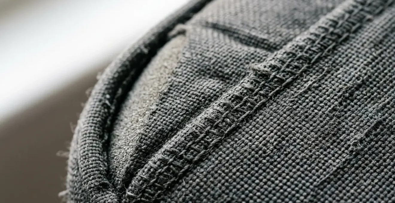 Close-up view of a mobility scooter seat showing proper width measurement and cushion placement to prevent pressure sores during long journeys